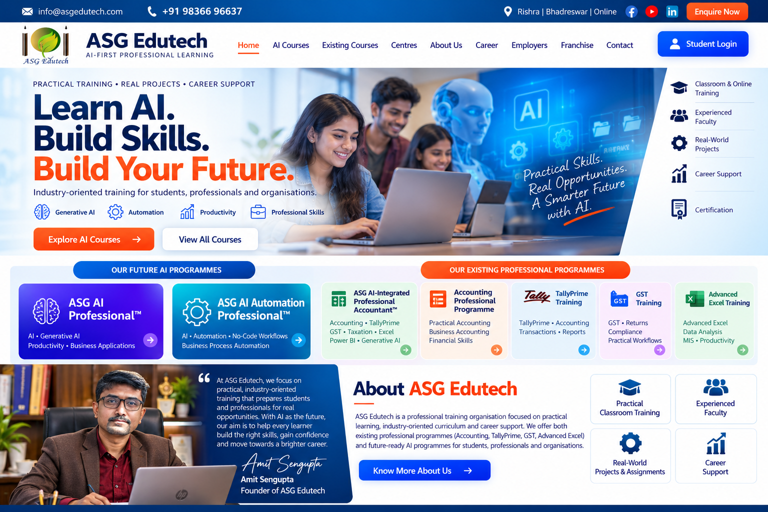 ASG Edutech — Learn AI. Build Skills. Build Your Future.